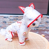 abordables impermeable-Perros Gatos Impermeable Chaqueta para lluvia Impermeable Ropa para perros