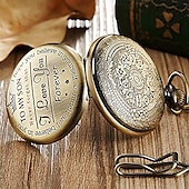 cheap Pocket Watches-Pocket Watch for Men Analog Quartz Tonneau Vintage Magnetic Metal Design Quartz Pocket Watches Necklace Fob Watches Chain Pendant Watch Unisex Gift