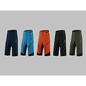 זול מכנסיים, טייצים ומכנסיים קצרים לגברים-בגדי ריקוד גברים מכנסי רכיבה באגי מכנסי אופניים אופניים מכנסיים קצרים מכנסיים קצרים רחבים התאמה רגועה רכיבת הרים רכיבת כביש ספורט 3D לוח ייבוש מהיר רוכסן עמיד למים רך שחור ירוק צבא ביגוד