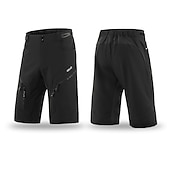 זול מכנסיים, טייצים ומכנסיים קצרים לגברים-בגדי ריקוד גברים מכנסי רכיבה באגי מכנסי אופניים אופניים מכנסיים קצרים מכנסיים קצרים רחבים התאמה רגועה רכיבת הרים רכיבת כביש ספורט 3D לוח ייבוש מהיר רוכסן עמיד למים רך שחור ירוק צבא ביגוד