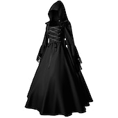 Χαμηλού Κόστους Φόρεμα-Γκόθικ Μεσαίωνα Τουαλέτα Μακρύ Φορέματα Φόρεμα χορού Juliet Μάγος ΠΑΡΑΚΟΛΟΥΘΗΣΕΙΣ Μεγάλα Μεγέθη Ξωτικό Φούντα Βραδινή τουαλέτα Τετράγωνη Λαιμόκοψη Φανταχτερή Φόρεμα Γυναικεία Όλα