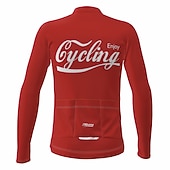 Недорогие Мужские джерси-Муж. Велокофты Буквы и цифры Длинный рукав Велоспорт Джерси Верхняя часть с 3 задними карманами Горные велосипеды Шоссейные велосипеды