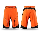 זול מכנסיים, טייצים ומכנסיים קצרים לגברים-בגדי ריקוד גברים מכנסי רכיבה באגי מכנסי אופניים אופניים מכנסיים קצרים מכנסיים קצרים רחבים התאמה רגועה רכיבת הרים רכיבת כביש ספורט 3D לוח ייבוש מהיר רוכסן עמיד למים רך שחור ירוק צבא ביגוד