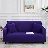 cheap Sofa Cover-Stretch Sofa Cover Slipcover Burgundy Elastic Modern Sectional Couch for Living Room Couch Cover Sectional Corner Chair Protector Couch Cover 1/2/3/4 Seater