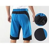 זול מכנסיים, טייצים ומכנסיים קצרים לגברים-בגדי ריקוד גברים מכנסי רכיבה באגי מכנסי אופניים אופניים מכנסיים קצרים מכנסיים קצרים רחבים התאמה רגועה רכיבת הרים רכיבת כביש ספורט 3D לוח ייבוש מהיר רוכסן עמיד למים רך שחור ירוק צבא ביגוד