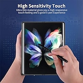 preiswerte Bildschirmschutzfolien für Samsung-2 Sätze Schutzfolie Für Samsung Galaxy Z-Falte 6 Z Fold 5 Z Fold 4 Z Fold 2 Z Fold 3 TPU-Hydrogel 9H Härtegrad Selbstheilung Anti-Fingerprint High Definition (HD) Ultra dünn