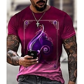 abordables T-shirts 3D-Homme 3D Poker T shirt Manche Courte T-shirt 3D effet Col Rond Chemise Rétro Vintage Design Décontractées Soirée du quotidien A B C Vêtement Tenue Grande Taille S M L XL XXL 3XL 4XL