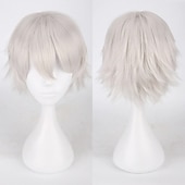 economico Parrucche Anime-s parrucche cosplay per uomini e donne parrucca anime in fibra resistente al calore parrucche di halloween da 12 pollici