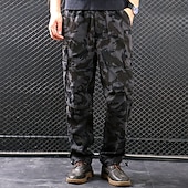 preiswerte Unterteile-Herren Cargohosen Wanderhose Wanderhosen Militär Sommer Außen Ripstop Atmungsaktiv Rasche Trocknung Tasche mit Reißverschluss Hosen / Regenhose Unten Armeegrün Armee-Gelb Baumwolle Jagd Angeln