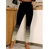 cheap Yoga Leggings &amp; Tights-Women's Yoga Leggings Butt Lift Tummy Control High Waist Pilates Gym Workout Running Tights Leggings Floral 1# 2# 8# Spandex Fall Sports Activewear Stretchy Skinny