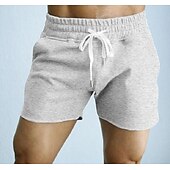 cheap Sweat Shorts-Men&#039;s Athletic Shorts Active Shorts Sweatpants Running Shorts Drawstring Solid Colored Outdoor Sports Short Daily Weekend Cotton Sporty Slim Black Army Green