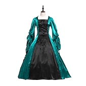 Χαμηλού Κόστους Φόρεμα-Γκόθικ Μεσαίωνα Τουαλέτα Μακρύ Φορέματα Φόρεμα χορού Juliet Μάγος ΠΑΡΑΚΟΛΟΥΘΗΣΕΙΣ Μεγάλα Μεγέθη Ξωτικό Φούντα Βραδινή τουαλέτα Τετράγωνη Λαιμόκοψη Φανταχτερή Φόρεμα Γυναικεία Όλα