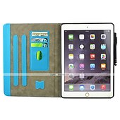 זול נרתיק iPad-לוּחַ כיסויים מכסים ל עבור Apple אייפד אייר 5 ipad 9th 8th 7th Generation 10.2 inch מסתובב360מעלות מגנטי עמיד בזעזועים פרפר פנדה נוף TPU עור PU