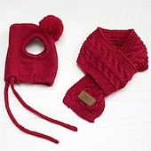 ieftine Bandane și pălării-Câine Bandane &amp; Căciuli Eșarfă Căței Haine pentru catelus Păstrați-vă cald Iarnă Cald Îmbrăcăminte pentru câini