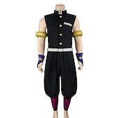 Tengen Uzui Anime Outfits Masquerade Cosplay Suits Top Pants Waist Belt For Men's Adults'4