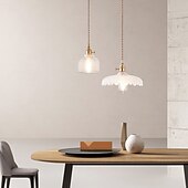 cheap Island Lights-13 cm Single Design Pendant Light LED Glass Antique Brass Modern Nordic Style 85-265V