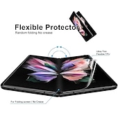 preiswerte Bildschirmschutzfolien für Samsung-2 Sätze Schutzfolie Für Samsung Galaxy Z-Falte 6 Z Fold 5 Z Fold 4 Z Fold 2 Z Fold 3 TPU-Hydrogel 9H Härtegrad Selbstheilung Anti-Fingerprint High Definition (HD) Ultra dünn
