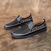 economico Slip-ons e mocassini da uomo-scarpe slip-on da uomo in rete traspirante: mocassini casual impermeabili e resistenti per il comfort all&#039;aperto e quotidiano