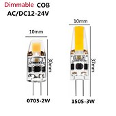 זול נורות דו-פיניות לד-10 יחידות נורת led g4 ac/dc12-24v cob אור led להחליף נורת הלוגן מסורתית של נורת סיליקה ג&#039;ל מנורת סיליקה ג&#039;ל עבור גוף תאורה תליון לבית