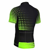 זול חולצות גברים-בגדי ריקוד גברים חולצת ג'רסי לרכיבה מנוקד שיפוע שרוולים קצרים אופנייים ג'רזי צמרות עם 3 כיסים אחוריים רכיבת הרים רכיבת כביש ייבוש מהיר רצועות מחזירי אור כיס אחורי פתילת לחות ספורט צהוב אדום כחול ביגוד