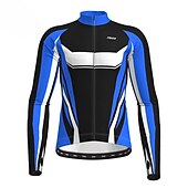 preiswerte Radtrikot Herren-Herren Fahrradjacke Radjacke Radtrikot fahrradbekleidung Fahrradtrikot Langarm Fahhrad Jacke Trikot Shirt mit 3 Gesäßtaschen MTB Mountain Rennrad warm warm halten Atmungsaktiv Schnelltrocknend Gelb