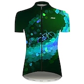 abordables Maillots de mujer-Mujer Maillot de Ciclismo A Lunares Degradado Estampado Manga Corta Bicicleta Maillot Camiseta con 3 bolsillos traseros MTB Bicicleta Montaña Ciclismo Carretera Ciclismo Secado rápido Resistente a