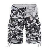 economico Classico-Per uomo Pantaloncini cargo Pantaloncini mimetici Pantaloncini da Escursionismo Multi-tasche Tasche Multiple Mimetico Traspirante All'aperto Lunghezza al ginocchio Casuale Quotidiano Streetwear