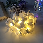 cheap Battery String Lights-Flower Shape LED Fairy String Lights 3M-20LEDS 1.5M-10LEDs Garland Light Christmas Wedding Party Garden Home Holiday Decoration