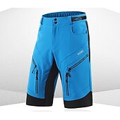 זול מכנסיים, טייצים ומכנסיים קצרים לגברים-בגדי ריקוד גברים מכנסי רכיבה באגי מכנסי אופניים אופניים מכנסיים קצרים מכנסיים קצרים רחבים התאמה רגועה רכיבת הרים רכיבת כביש ספורט 3D לוח ייבוש מהיר רוכסן עמיד למים רך שחור ירוק צבא ביגוד