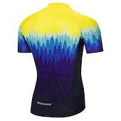billiga Tröjor för män-Herr Cykeltröja Kortärmad Cykel Överdelar med 3 bakfickor Bergscykling Vägcykling Andningsfunktion Snabb tork Fuktabsorberande Reflexremsa Gul Röd Grön Polyester sporter Kläder