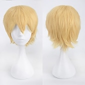 economico Parrucche Anime-s parrucche cosplay per uomini e donne parrucca anime in fibra resistente al calore parrucche di halloween da 12 pollici