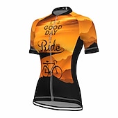 Χαμηλού Κόστους Γυναικείες φανέλες-Γυναικεία Φανέλα ποδηλασίας Γραφική Γράμμα &amp; Αριθμός Αστείος Κοντομάνικο Ποδήλατο Αθλητική μπλούζα Μπολύζες με 3 πίσω τσέπες Ποδηλασία Βουνού Ποδηλασία Δρόμου
