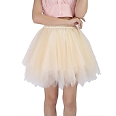 cheap Petticoat-Classic Lolita 1950s Cocktail Dress Dress Petticoat Hoop Skirt Crinoline Ballet Dancer Solid Colored Princess Women&#039;s Girls&#039; Wedding Party Bachelorette Party Adults&#039; Petticoat