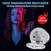 levne Organizéry do auta-popelník do auta přenosný bling cigaretový bezdýmný držák na láhev s modrým LED indikátorem autodoplňky pro ženy ideální pro auto domů a do kanceláře 1ks