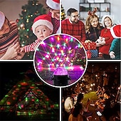 olcso Színpadi fények-party disco labda lámpák, hangaktivált villogó party lámpák távirányítóval, 7 rgb szín váltakozó dj színpad villogó lámpák beltéri otthoni táncklub partik karácsonyi születésnapi esküvői show