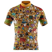 economico Maglie da uomo-Per uomo Maglia da ciclismo Manica corta Bicicletta Maglietta / Maglia Superiore con 3 tasche posteriori Ciclismo da montagna Cicismo su strada Traspirante Asciugatura rapida Traspirazione umidit