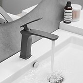 economico Classici-rubinetto lavabo bagno - classico / cascata nichel spazzolato / galvanizzato / finiture verniciate monocomando rubinetti vasca monoforo