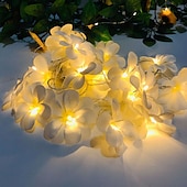 cheap Battery String Lights-Flower Shape LED Fairy String Lights 3M-20LEDS 1.5M-10LEDs Garland Light Christmas Wedding Party Garden Home Holiday Decoration