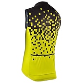 abordables Chaquetas y chalecos para hombre-Hombre Chaleco de Ciclismo Geométrico Sin Mangas Bicicleta Camiseta con 3 bolsillos traseros MTB Bicicleta Montaña Ciclismo Carretera Secado rápido Bandas Reflectantes Cómodo Dispersor de humedad