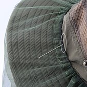 cheap Outdoor Headwear-Men&#039;s Women&#039;s Sun Hat Hiking Hat Mosquito Head Net Hat 1 pcs Summer Outdoor Portable Anti-Mosquito Anti-Eradiation Comfortable Patchwork Polyester Army Green Khaki Dark Gray for Fishing