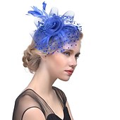 זול פאסינאטורים וכובעים-fascinators קנטאקי דרבי כובע כיסוי ראש אורגנזה פוליאסטר / פוליאמיד כובע דלי מסיבת חג מלבורן כוס קוקטייל רויאל אסטקוט עם כיסוי ראש מיני ספוט נוצה
