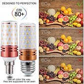 ieftine Becuri Porumb LED-6w e14/e27, telecomandă fără electrod, bec cu LED de porumb, 400lm, super luminos, în trei culori, echivalent cu becuri cu halogen de 100w, potrivit pentru mai multe locuri de iluminat interior 4/6 buc.