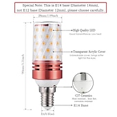 ieftine Becuri Porumb LED-6w e14/e27, telecomandă fără electrod, bec cu LED de porumb, 400lm, super luminos, în trei culori, echivalent cu becuri cu halogen de 100w, potrivit pentru mai multe locuri de iluminat interior 4/6 buc.