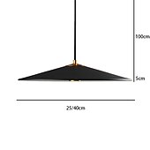levne Závěsná světla-25 cm jednoduchý designový přívěsek z lehkého kovu s povrchovou úpravou led nordic style 220-240v
