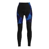 tanie Damskie spodnie, szorty i spódnice-Damskie Spodnie rowerowe Rower Majtki Rajstopy Kolarstwo górskie Kolarstwie szosowym Sport Graficzny Keep Warm Wkładka 3D Zatrzymujący ciepło Oddychający Żółty Czerwony Odzież Odzież rowerowa