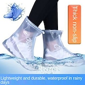 baratos Jardinagem-Capas impermeáveis para botas de chuva, galochas antiderrapantes com controle de areia, sola de borracha em pvc reutilizáveis botas de chuva e neve galochas para ciclismo acampamento ao ar livre pesca viagem jardim