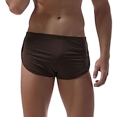 abordables Shorts de sport pour hommes-Homme Short Running Course Short d&#039;athlétisme Bas Sport &amp; Loisir Athleisure Respirable Séchage rapide Doux Aptitude Exercice Physique Marathon Tenue de sport Tenues de Sport Couleur Pleine Noir