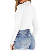 Χαμηλού Κόστους Rash Guards One Pieces-Γυναικεία Μαγιό γιλέκο Μονόχρωμο Σπαντέξ Γρήγορο Στέγνωμα Ελαφρύ Αναπνέει Μακρυμάνικο Κορμάκι Μαγιό Σέρφινγκ Παραλία Θαλάσσια Σπορ Καλοκαίρι