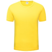 Недорогие Мужские повседневные футболки-Муж. С короткими рукавами Вырез под горло Лето Однотонный Атлетический Черный Белый Желтый Футболка для мужчин