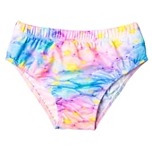 voordelige Zeemeermin badpak-Kinderen Voor meisjes 3 stuks Zeemeermin zwemkleding Badmode Bikini Strand Zwemmen Geometrisch Actief leuke Style Badpakken 3-10 jaar Zomer Rood Regenboog